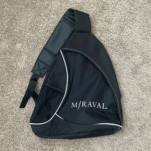 Miraval Spa Resort Shoulder Bag, Sling Bag, Sling Backpack, Black